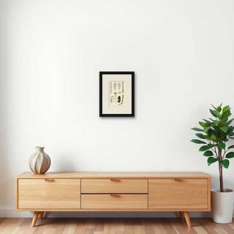 Old Print of the Common Piddock, Watering Pot Shell, Shipworm and More, 1849, shown framed on a wall