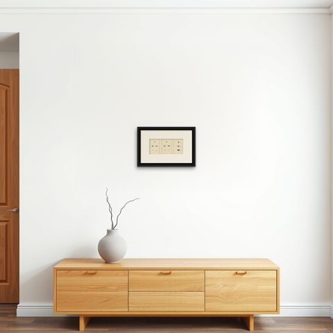 British Handcolored Lepidoptera: Treasures from A History of British Butterflies, shown framed on a wall