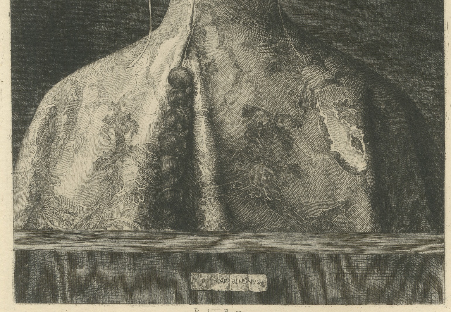 Doge Leonardo Loredan after Giovanni Bellini, Etching by Paul Le Rat, circa 1880, view 4