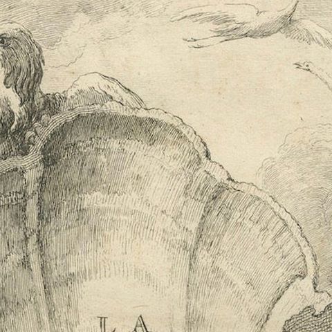 Allegorical Print of Lithology and Conchology by Boucher Fils, 18th Century, close-up 5